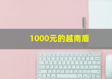 1000元的越南盾