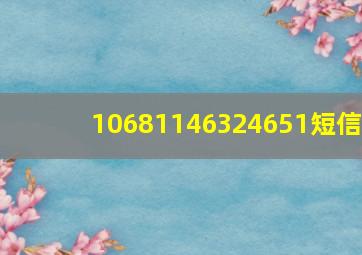 10681146324651短信