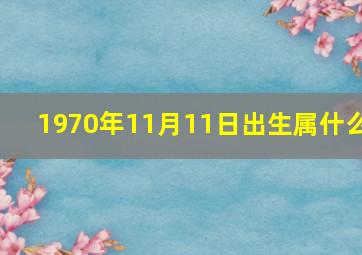 1970年11月11日出生属什么