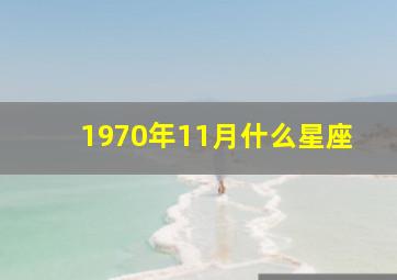 1970年11月什么星座