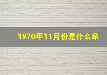 1970年11月份是什么命