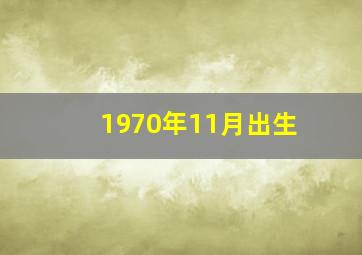 1970年11月出生