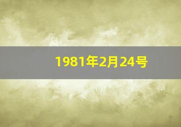 1981年2月24号