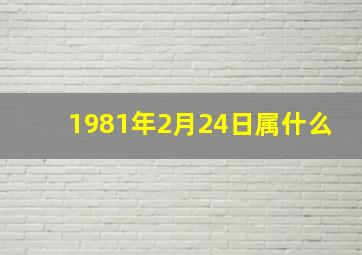 1981年2月24日属什么