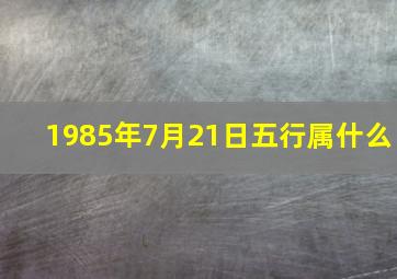 1985年7月21日五行属什么