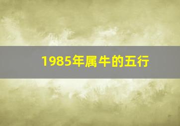 1985年属牛的五行