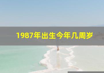 1987年出生今年几周岁