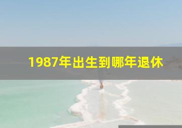 1987年出生到哪年退休