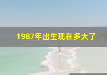 1987年出生现在多大了