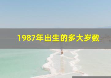 1987年出生的多大岁数