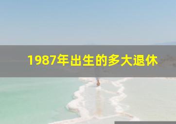 1987年出生的多大退休