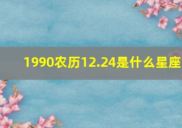 1990农历12.24是什么星座