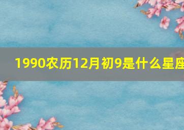 1990农历12月初9是什么星座