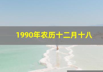 1990年农历十二月十八