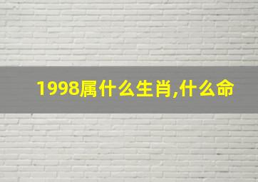 1998属什么生肖,什么命