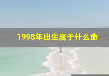 1998年出生属于什么命