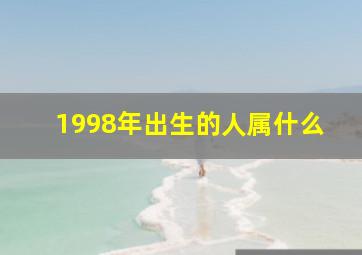 1998年出生的人属什么