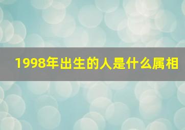 1998年出生的人是什么属相