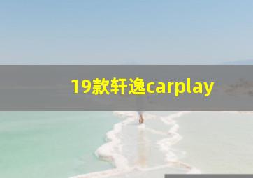 19款轩逸carplay