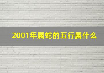 2001年属蛇的五行属什么