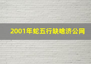 2001年蛇五行缺啥济公网