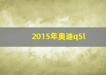 2015年奥迪q5l