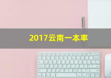 2017云南一本率