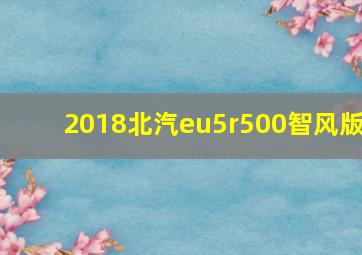 2018北汽eu5r500智风版