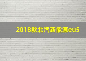 2018款北汽新能源eu5