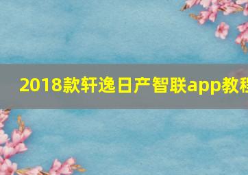 2018款轩逸日产智联app教程