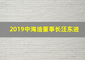 2019中海油董事长汪东进