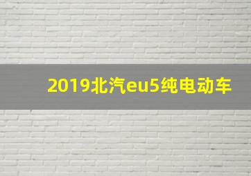 2019北汽eu5纯电动车