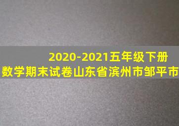 2020-2021五年级下册数学期末试卷山东省滨州市邹平市