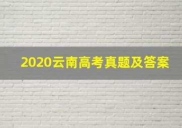 2020云南高考真题及答案