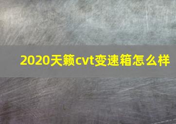 2020天籁cvt变速箱怎么样