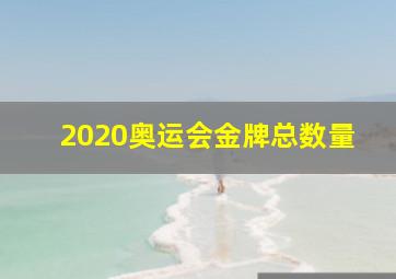 2020奥运会金牌总数量