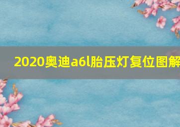 2020奥迪a6l胎压灯复位图解