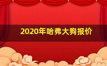 2020年哈弗大狗报价