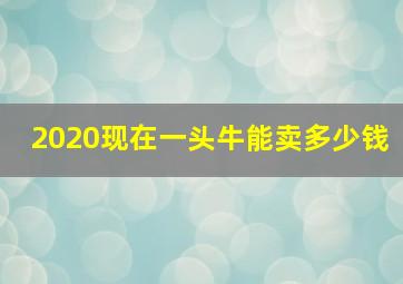 2020现在一头牛能卖多少钱