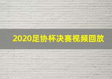 2020足协杯决赛视频回放