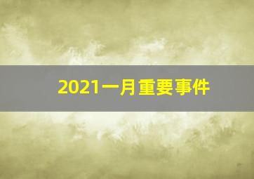 2021一月重要事件