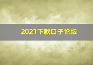 2021下款口子论坛