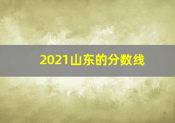 2021山东的分数线