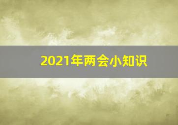 2021年两会小知识