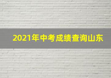 2021年中考成绩查询山东