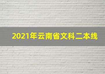 2021年云南省文科二本线