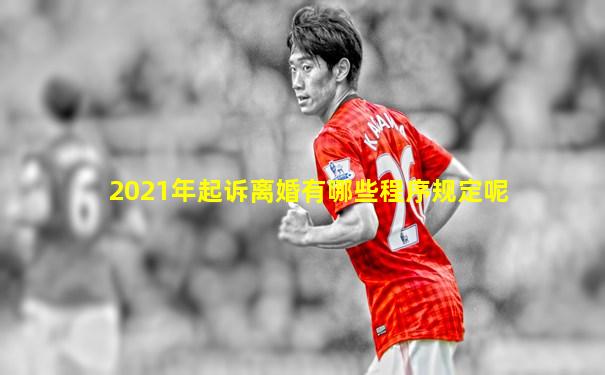 2021年起诉离婚有哪些程序规定呢