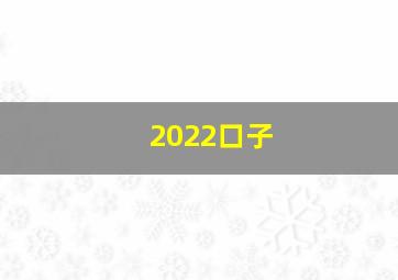 2022口子