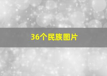 36个民族图片