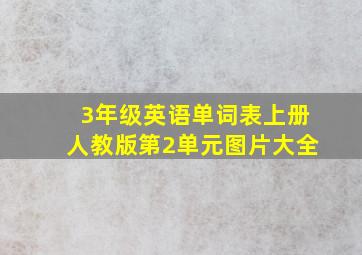 3年级英语单词表上册人教版第2单元图片大全